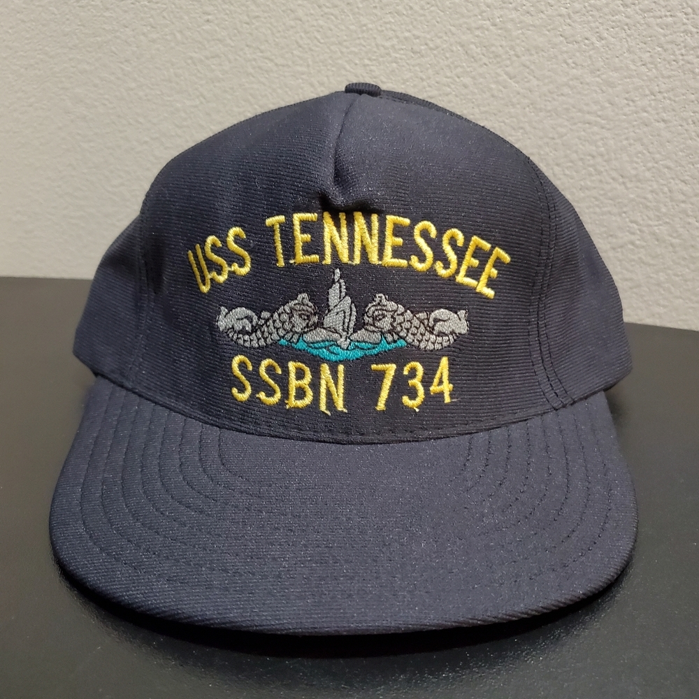 Vintage USS Tennessee SSBN 734 Embroidered Hat‎ USA